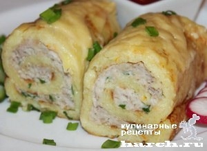 Драники, запеченные с куриным фаршем &laquo;Дровишки&raquo;