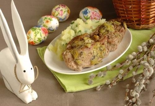 МЯСО ,ЗАПЕЧЁННОЕ С КИВИ