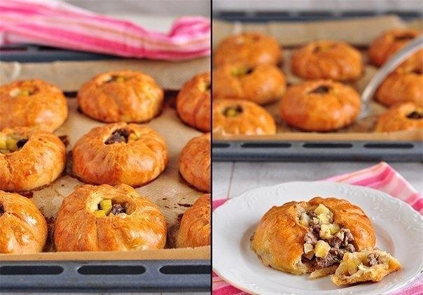 Вак балиш (маленькие пироги с мясом и картошкой). Вак балиш (маленькие пироги с мясом и картошкой).