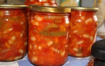 Фасоль консервированная с перцем в томатном соку на зиму