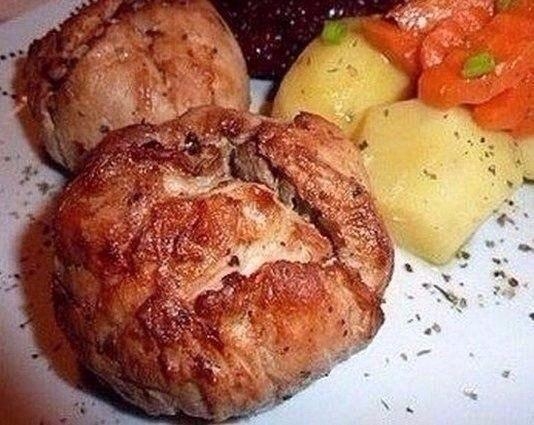 Курица с грибами или куриные бомбочки Курица с грибами или куриные бомбочки