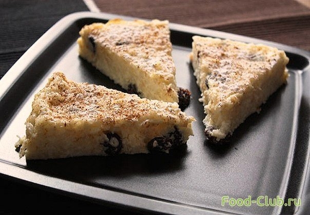 Сладкая рисовая запеканка с творогом и яблоками Сладкая рисовая запеканка с творогом и яблоками