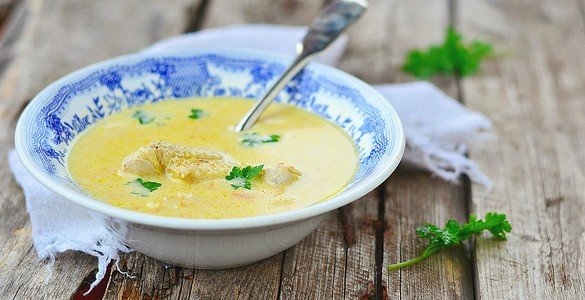 Куриный суп-пюре со сливками Куриный суп-пюре со сливками