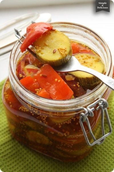 МАРИНОВАННЫЕ ЦУККИНИ С ПЕРЦЕМ МАРИНОВАННЫЕ ЦУККИНИ С ПЕРЦЕМ