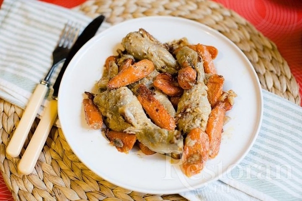 Куриные ножки с кориандром и морковью Куриные ножки с кориандром и морковью
