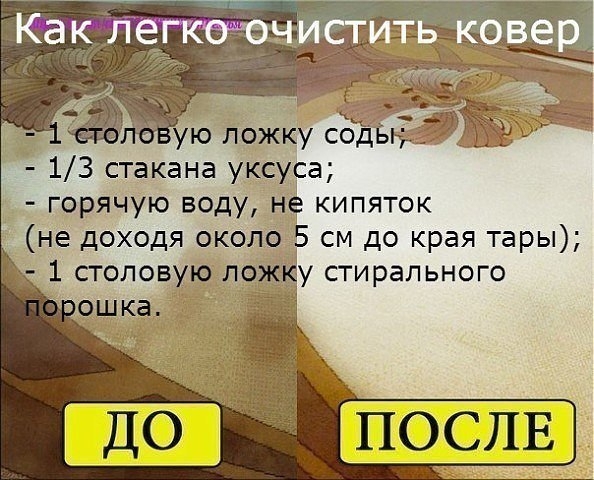 Чтобы сократить траты на средства для мытья ковров, которые нам предлагают купить в магазинах, давай Чтобы сократить траты на средства для мытья ковров, которые нам предлагают купить в магазинах, давай