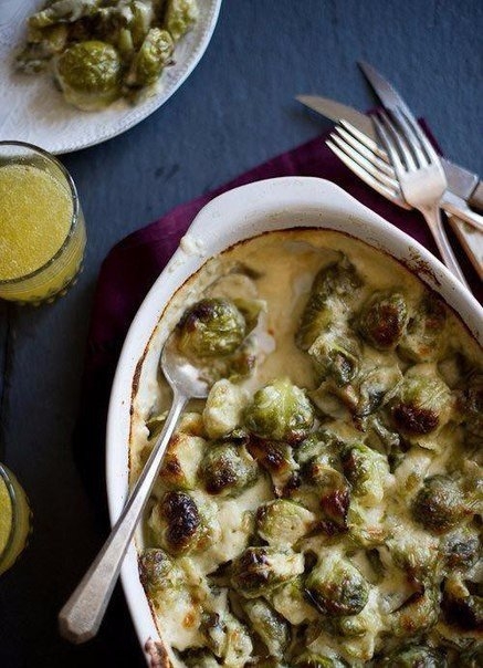 Брюссельская капуста запечённая с сыром