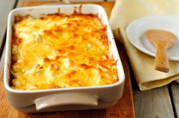 Картофельная запеканка с беконом и сыром Картофельная запеканка с беконом и сыром