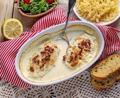 Куриные грудки в сливках по-милански Куриные грудки в сливках по-милански