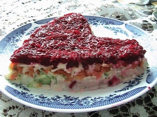 Салат диетический "Нежное сердце" Салат диетический "Нежное сердце"