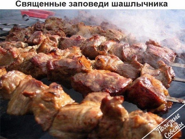 СВЯЩЕННЫЕ ЗАПОВЕДИ ШАШЛЫЧНИКА
