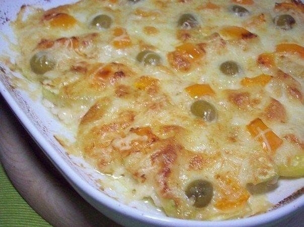Запеканка из курицы с кабачками Запеканка из курицы с кабачками