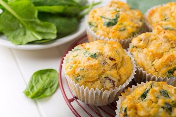 Сырные маффины с овощами Сырные маффины с овощами