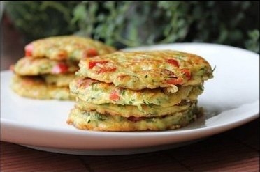 Блинчики из цуккини с перцем Блинчики из цуккини с перцем