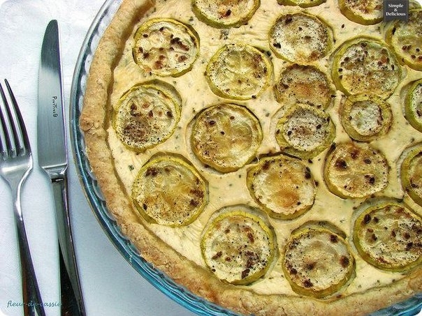 Тарт с кабачками и сыром