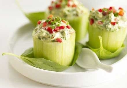 Огурцы фаршированные курицей Огурцы фаршированные курицей