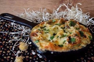 Каннеллони с грибами и брынзой
