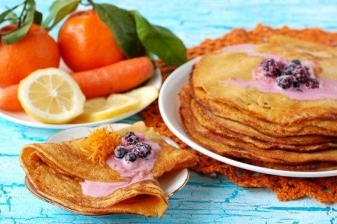 Морковные блины Морковные блины