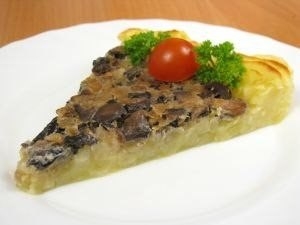 Запеканка с грибами и картофельным пюре Запеканка с грибами и картофельным пюре