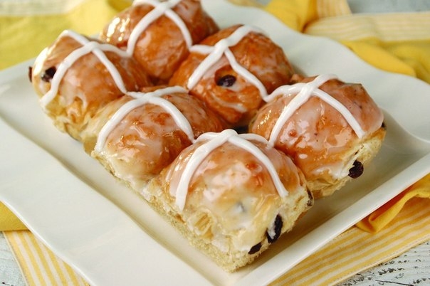 Английские пасхальные булочки (Hot cross buns) Английские пасхальные булочки (Hot cross buns)