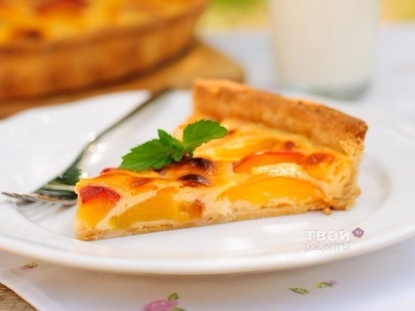 Пирог с персиками Пирог с персиками