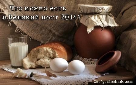 Схема питания в Великий пост Схема питания в Великий пост