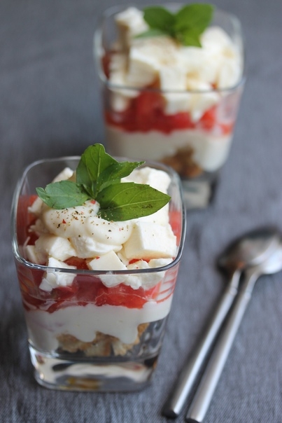 Трайфл "Почти Caprese". Трайфл "Почти Caprese".