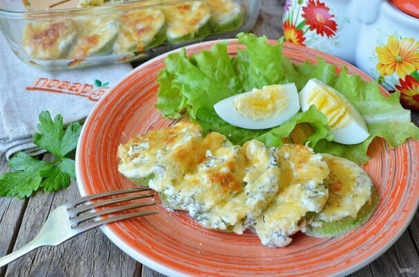 Кабачки в духовке в йогурте. Очень вкусно! Кабачки в духовке в йогурте. Очень вкусно!