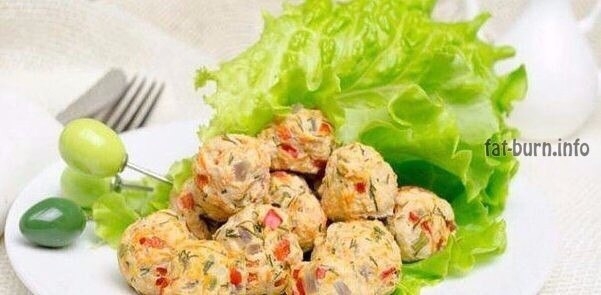 Куриные шарики с овощами на ужин Куриные шарики с овощами на ужин