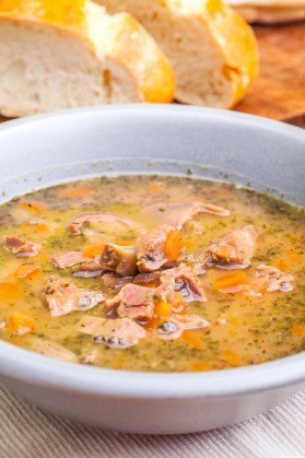 Диетический суп с куриной печенью Диетический суп с куриной печенью