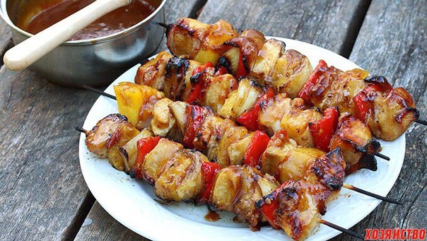 Куриный шашлык по-домашнему в духовке Куриный шашлык по-домашнему в духовке
