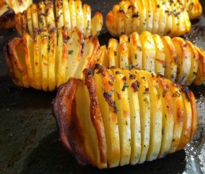 Запеченный картофель гармошкой