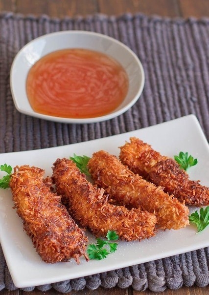 Куриные грудки в кокосе Куриные грудки в кокосе