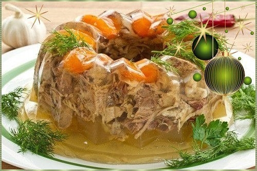 Заливное из курицы - к новогоднему столу Заливное из курицы - к новогоднему столу
