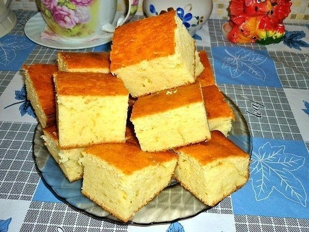 Манный пирог к чаю. Манный пирог к чаю.