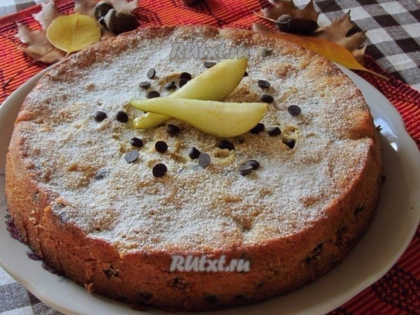 Пирог с грушами и шоколадом от m-shants Пирог с грушами и шоколадом от m-shants