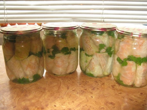 Маринованные голубцы с морковью по-корейски Маринованные голубцы с морковью по-корейски