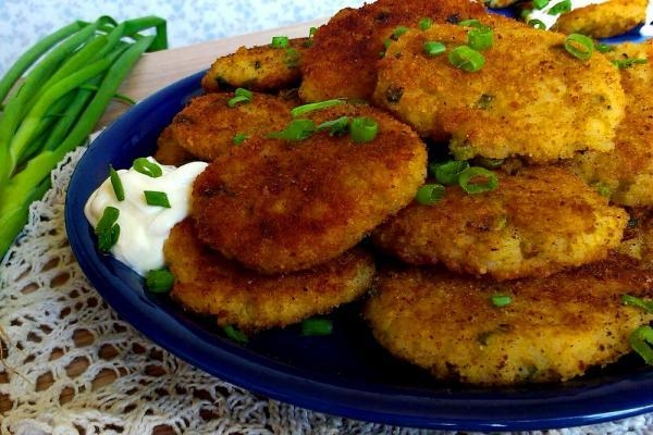 Рисовые котлеты с луком