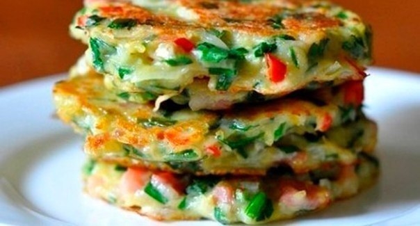 Драники с овощами. Драники с овощами.