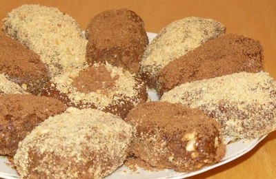 Пирожное Картошка из жаренной муки! Пирожное Картошка из жаренной муки!