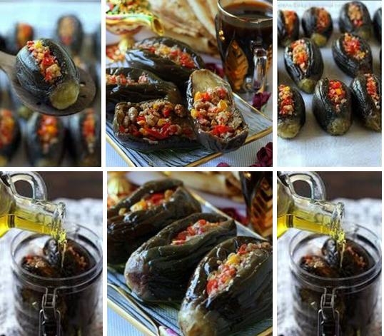 Макдус. Соление. Фаршированные острые баклажанчики. Арабская кухня Макдус. Соление. Фаршированные острые баклажанчики. Арабская кухня