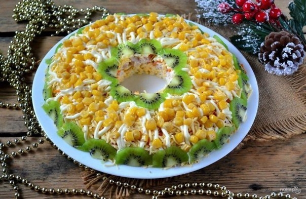 Куриный салат на Новый год + фото рецепт.