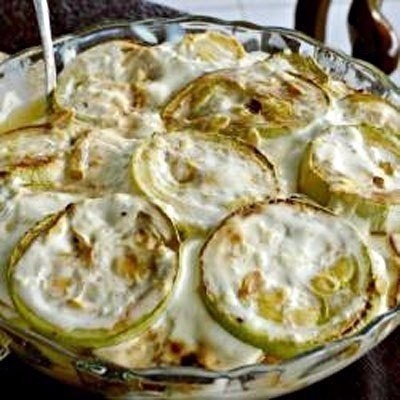 Жареные кабачки с чесночным соусом Жареные кабачки с чесночным соусом