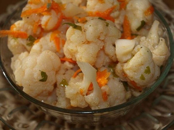 Цветная капуста, маринованная по-корейски Цветная капуста, маринованная по-корейски