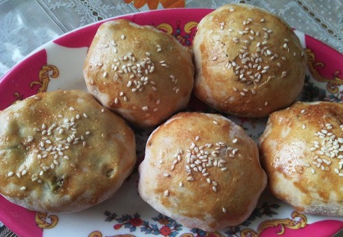 Самса с мясом и картошкой Самса с мясом и картошкой