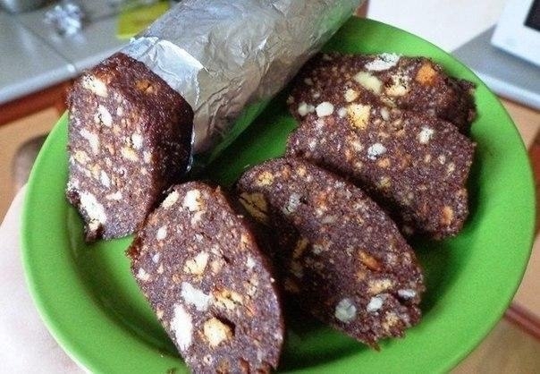 РЕЦЕПТ СЛАДКОЙ КОЛБАСКИ РЕЦЕПТ СЛАДКОЙ КОЛБАСКИ