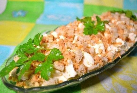 САЛАТИК С ГРИБАМИ И СЫРОМ "ИСКУШЕНИЕ" САЛАТИК С ГРИБАМИ И СЫРОМ "ИСКУШЕНИЕ"