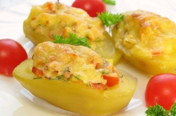 ВКУСНЕНЬКИЙ ФАРШИРОВАННЫЙ КАРТОФЕЛЬ ВКУСНЕНЬКИЙ ФАРШИРОВАННЫЙ КАРТОФЕЛЬ