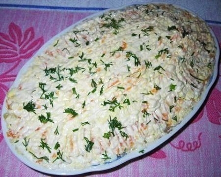 ВКУСНЫЙ САЛАТИК "ШПРОТКА" ВКУСНЫЙ САЛАТИК "ШПРОТКА"