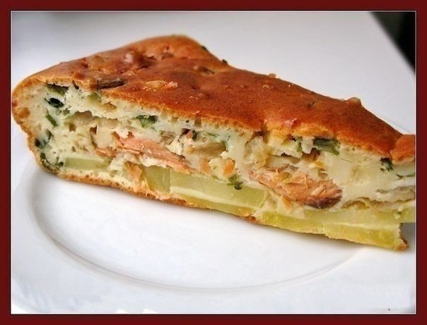 РЫБНЫЙ ЗАЛИВНОЙ ПИРОГ С КАРТОШЕЧКОЙ РЫБНЫЙ ЗАЛИВНОЙ ПИРОГ С КАРТОШЕЧКОЙ